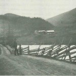
Fra Tydahveien ca. 1900. Drivvollen i bakgrunnen.