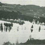 Innbygda under flommen i 1934.