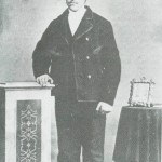 Peder Emstad i smedlære ca. 1880.