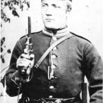 Nils Gunnarsen Gullset på militærtjeneste i 1892.