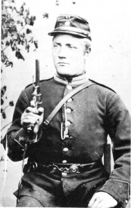 Nils Gunnarsen Gullset på militærtjeneste i 1892.